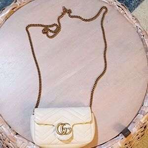 Cream Gucci Mini Marmont